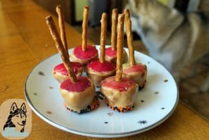 Halloween Dog Treats Peanut Butter Apples