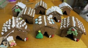 DIY Gingerbread Dog houses