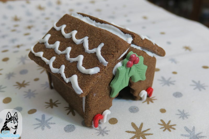 DIY Christmas Dog Treats Gingerbread Dog House