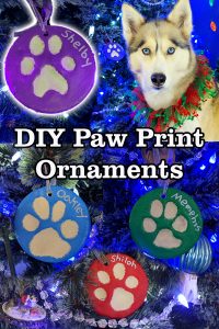 DIY Paw Print Ornaments